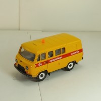 10093-УСР УАЗ-39099 комби аварийная служба (металл), желтый