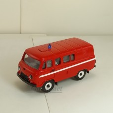 10094-УСР УАЗ-39099 комби пожарная наклейки (металл)