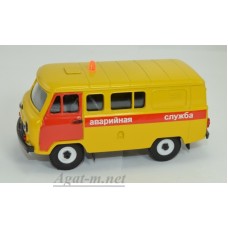 12075-1-УСР УАЗ-39099 Комби аварийная служба (пластик крашенный), двухцветный желтый/красный