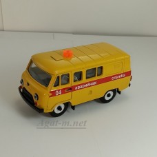12075-2-УСР УАЗ-39099 Комби, таблетка (пластик крашенный) аварийная служба, желтый