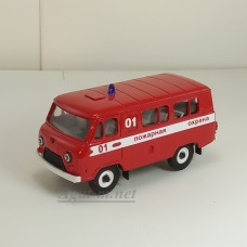 10005-3-УСР УАЗ-3962 автобус пожарный (наклейки)
