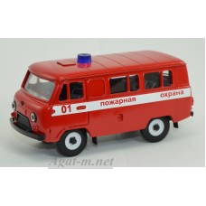 УАЗ-3962 автобус пожарный наклейки, таблетка (пластик крашенный)