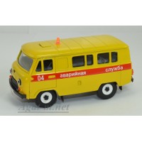 12055-УСР УАЗ-3962 автобус аварийная служба (пластик крашенный), желтый